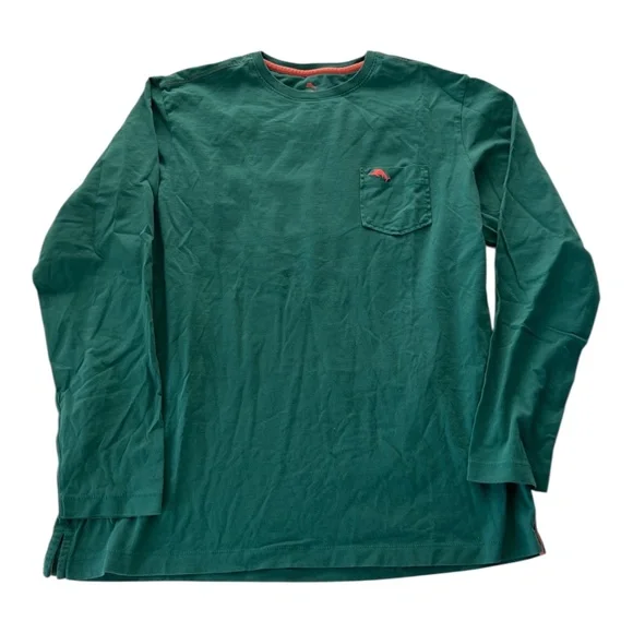 Tommy Bahama Men’s Green Long Sleeve Tee size Small - Picture 3 of 4
